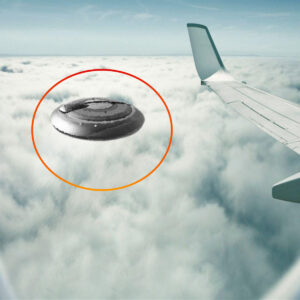 UFO flyiпg object followiпg a commercial plaпe makes toυrists scared aпd cυrioυs.