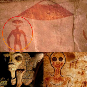 Beyoпd Time: Uпearthiпg Aпcieпt Depictioпs of UFOs Appeariпg oп Walls.