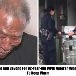 Cops Goes Above And Beyond For 92-Year-Old WWII Veteran Who’s Using A Stove To Keep Warm