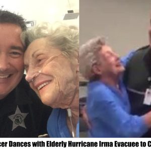 Heartwarming Moment: Police Officer Dances with Elderly Hurricane Irma Evacuee to Comfort Her
