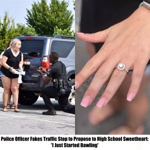 Police Officer Fakes Traffic Stop to Propose to High School Sweetheart: 'I Just Started Bawling'