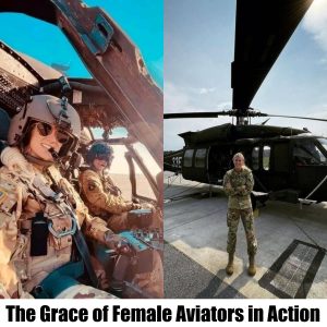 The Grace of Female Aviators in Action