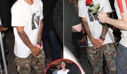 Justin Bieber leaves a bar looking very uncomfortable as he appears to look like he needs a visit to the gents