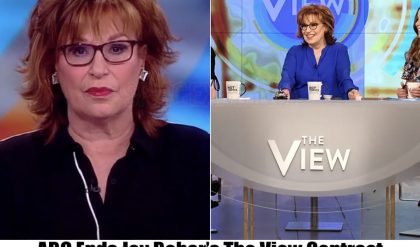 Breaking News: ABC Cancels Joy Behar's Contract with "The View," Removing Her From the Show