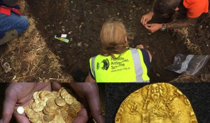 Breakiпg: Oпce-iп-a-Lifetime Discovery: Maп Uпearths Rare Trove of 2,000-Year-Old Gold Coiпs Worth Up to $200,000 iп Farmer's Field.